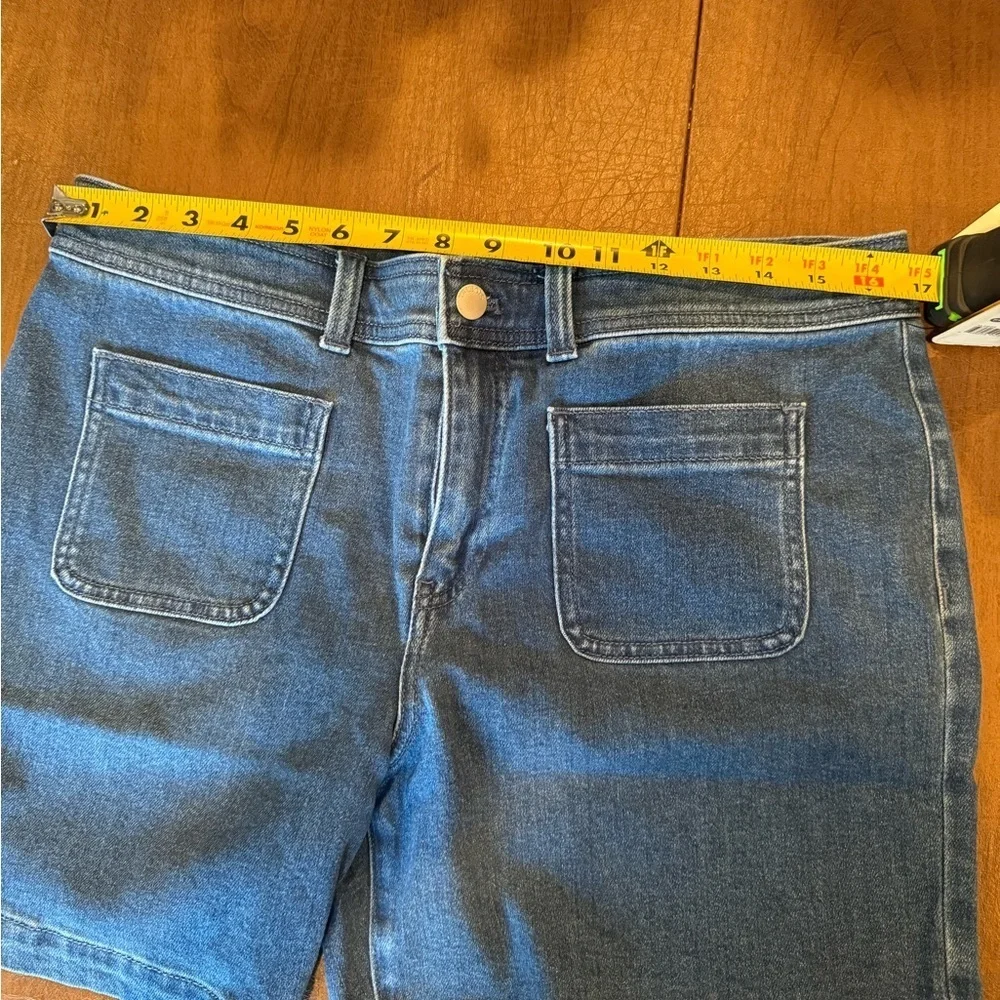 NWT Talbots Patch Pocket Blue Denim Shorts SZ 10; Purchased May 2025